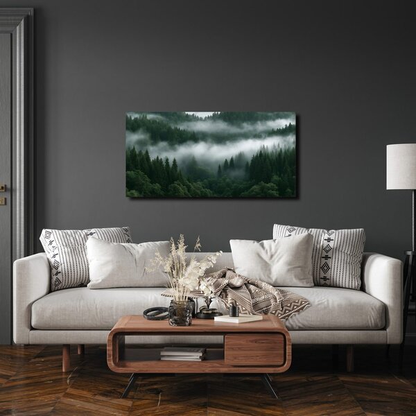 Quadro su tela – Valle verde avvolta nella nebbia