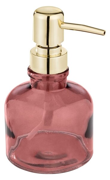 Dispenser per sapone rosa scuro in vetro 200 ml Atessa – Wenko
