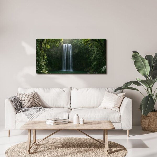 Quadro su tela – Oasi verde con cascata