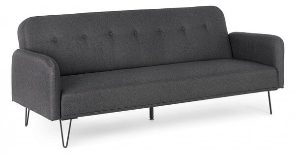 Divano Letto Bridjet Nero in Tessuto