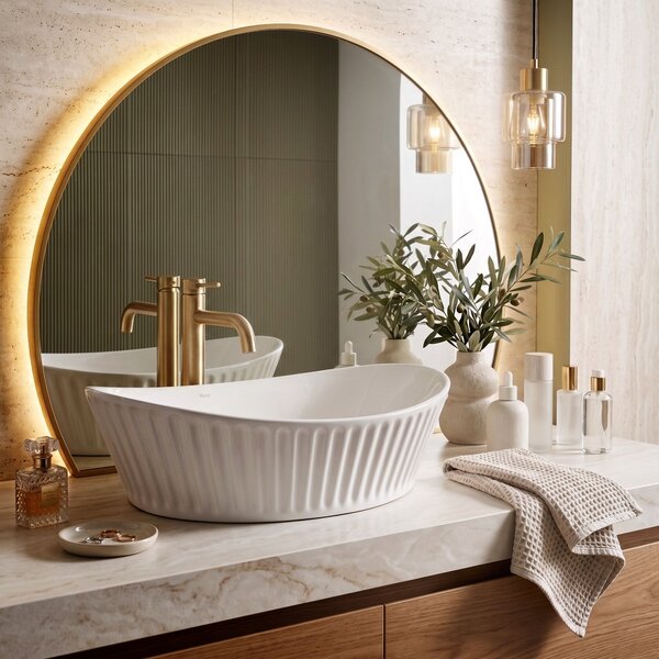 Lavabo da appoggio Rea Evelin