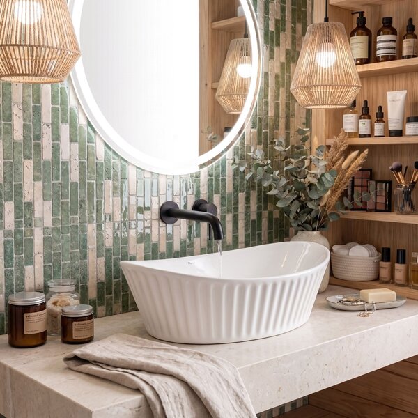 Lavabo da appoggio Rea Evelin