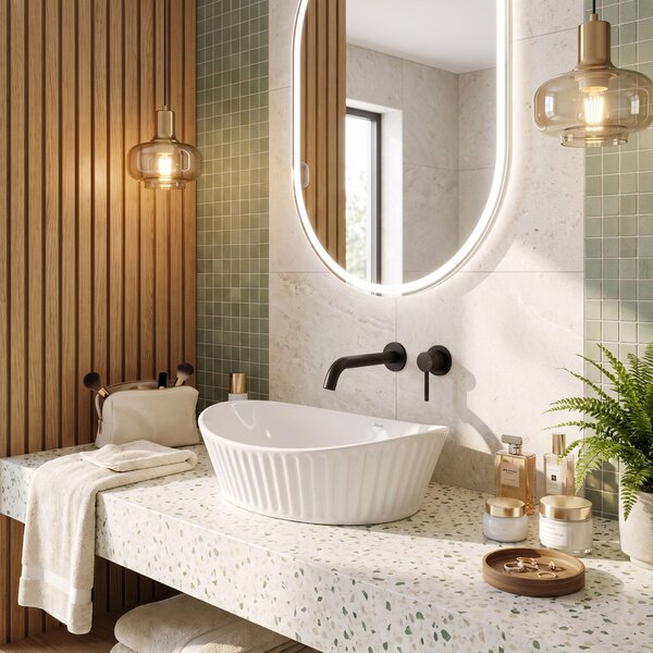 Lavabo da appoggio Rea Evelin