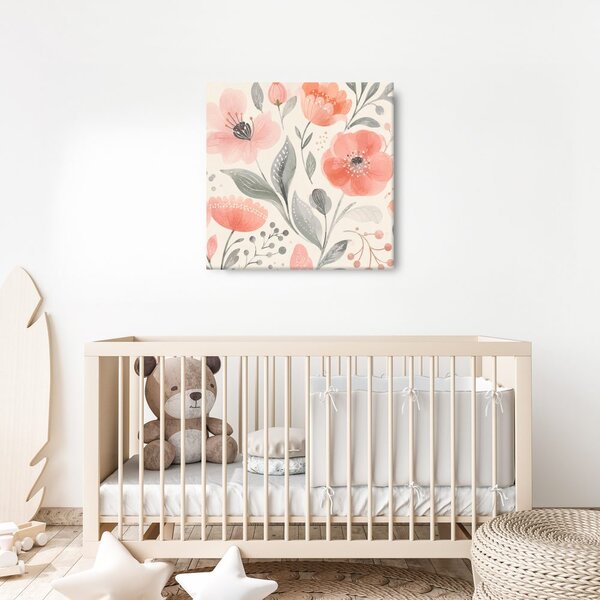 Quadro su tela – Fiori pastello in armonia delicata