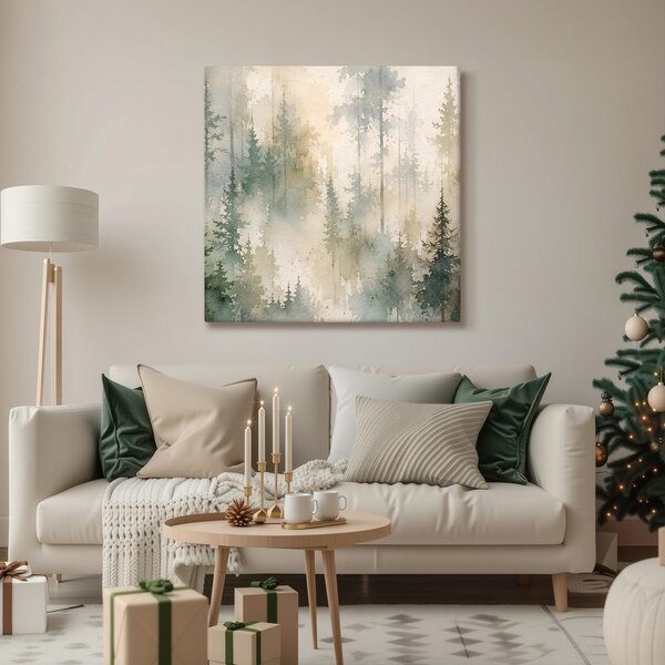 Quadro su tela – Bosco sognante dai toni delicati