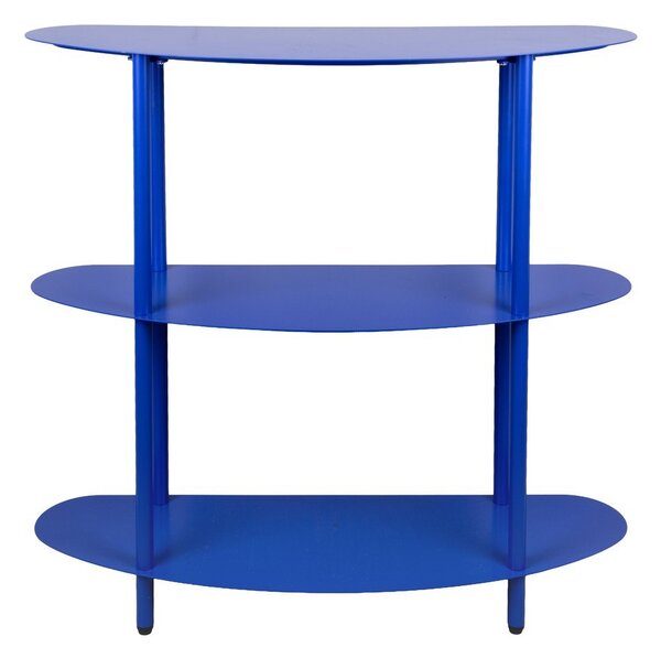 Scaffale blu in metallo 90x82x28 cm Cool Retro – Leitmotiv
