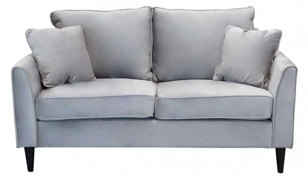 Divano 2 Posti Chandler 152x81x89 h cm in Velluto Tortora