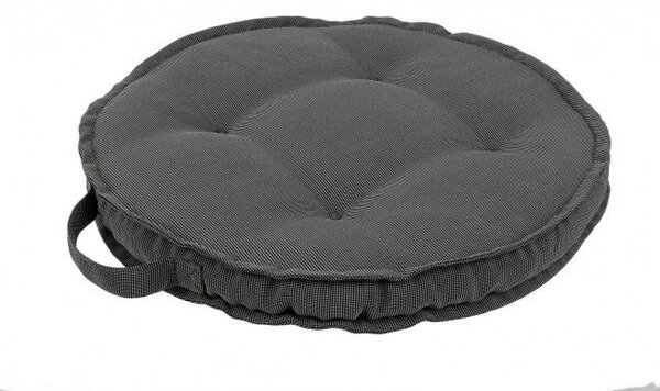 Cuscino Tondo Poly230 Carbon in Tessuto per Esterno