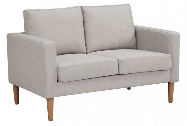 Divano 2 Posti Ramsey 137x73x82 h cm in Tessuto Beige