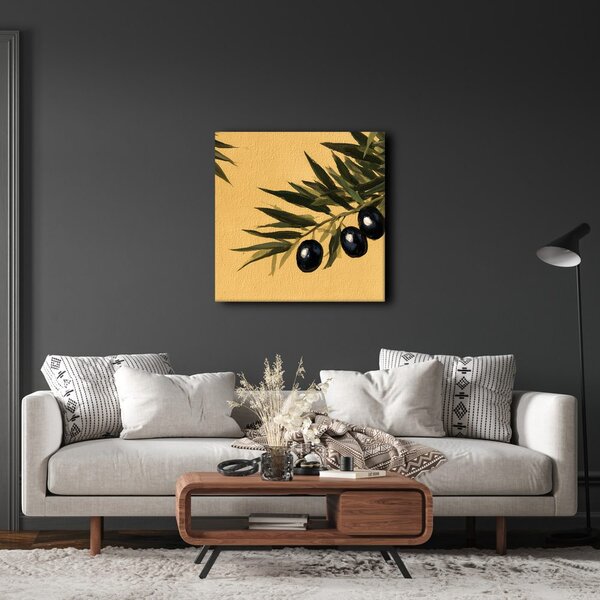 Quadro su tela – Olive scure su sfondo chiaro