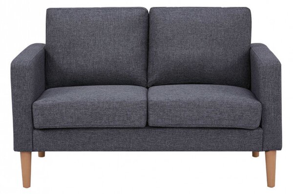 Divano 2 Posti Ramsey 137x73x82 h cm in Tessuto Grigio scuro