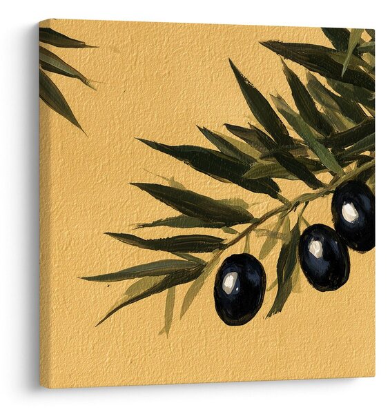 Quadro su tela – Olive scure su sfondo chiaro