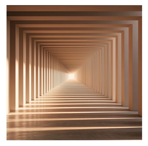 Quadro su tela – Tunnel prospettico color bronzo