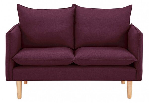 Divano 2 Posti Florin 130x84x51 h cm in Tessuto Viola