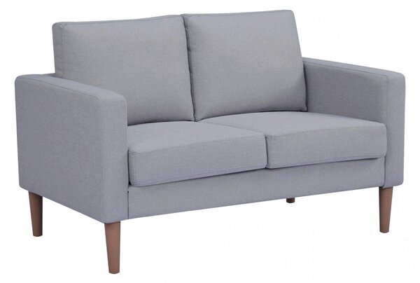 Divano 2 Posti Ramsey 137x73x82 h cm in Tessuto Grigio chiaro
