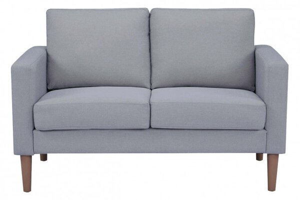 Divano 2 Posti Ramsey 137x73x82 h cm in Tessuto Grigio chiaro