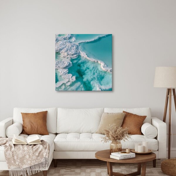 Quadro su tela – Cascate di acqua turchese