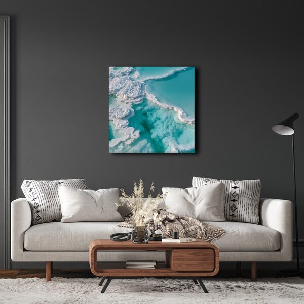 Quadro su tela – Cascate di acqua turchese
