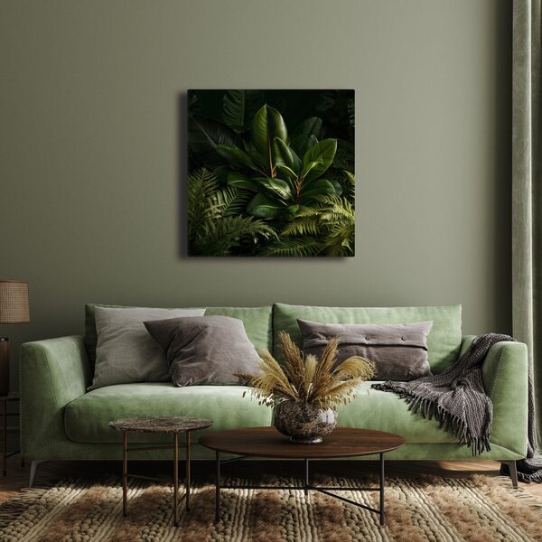 Quadro su tela – Giungla verde con felci