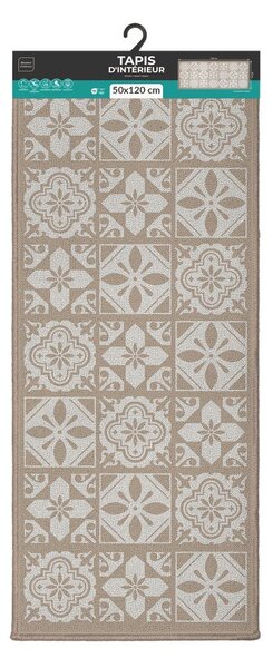 Passatoia beige lavabile 50x120 cm Constantine – douceur d'intérieur