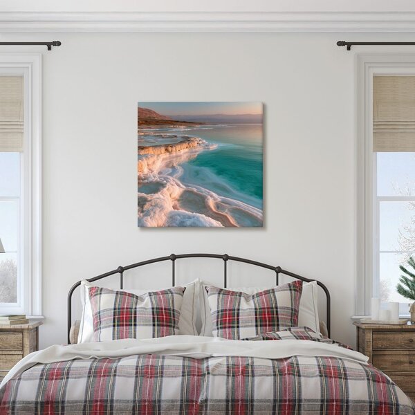 Quadro su tela – Luce del mattino sulla costa salata