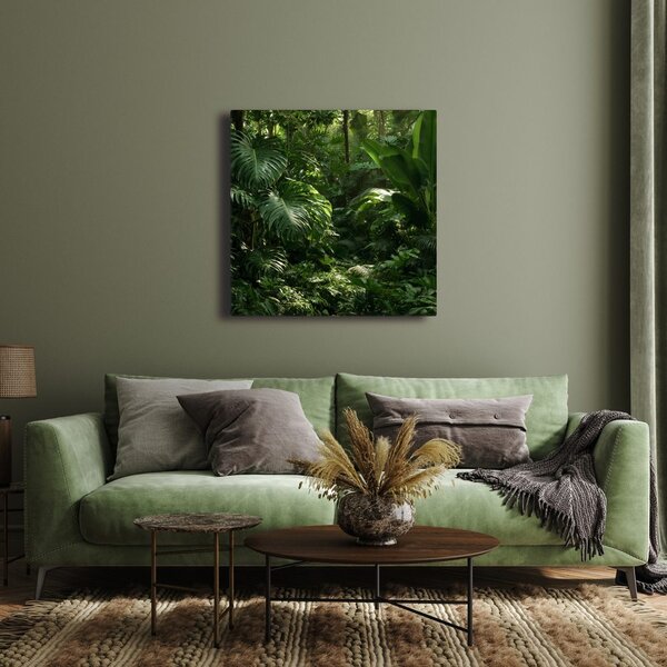 Quadro su tela – Verde esotico della foresta tropicale