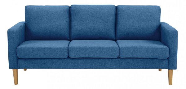 Divano 3 Posti Ramsey 180x73x82 h cm in Tessuto Blu