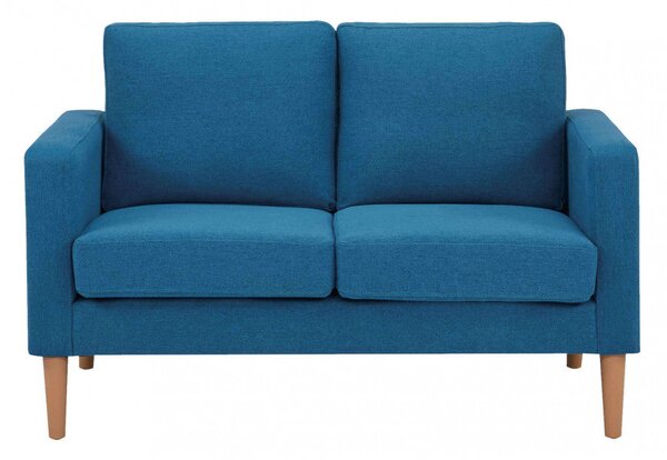 Divano 2 Posti Ramsey 137x73x82 h cm in Tessuto Blu