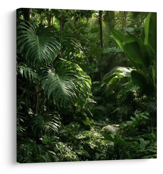 Quadro su tela – Verde esotico della foresta tropicale