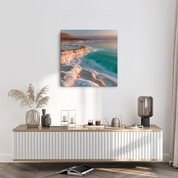 Quadro su tela – Luce del mattino sulla costa salata