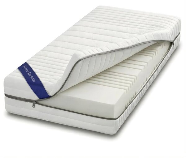 Materasso in schiuma a freddo a 7 zone XXL 80x200 25 cm – Materasso premium H2–H3 – ortopedico, traspirante, Germany