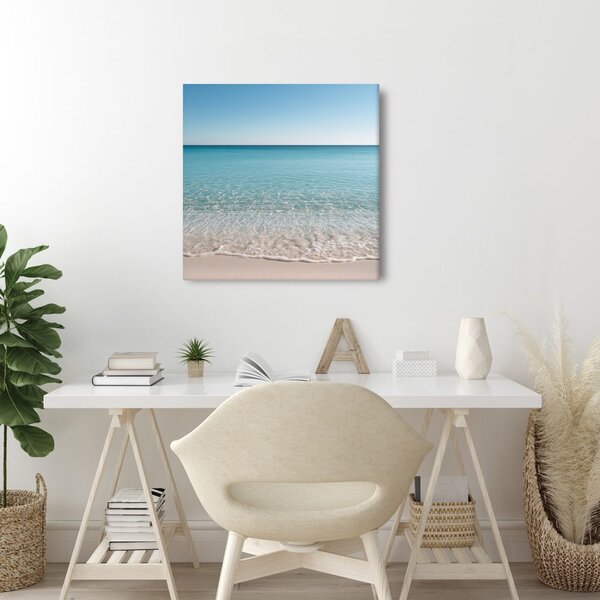 Quadro su tela – Onde delicate sulla spiaggia