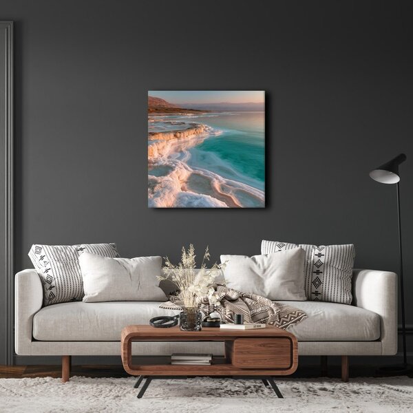 Quadro su tela – Luce del mattino sulla costa salata