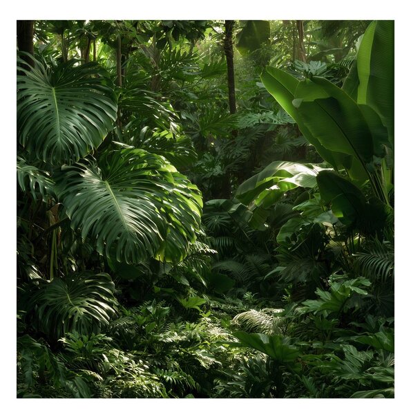 Quadro su tela – Verde esotico della foresta tropicale