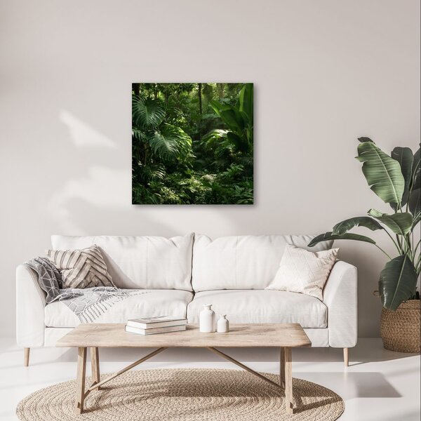Quadro su tela – Verde esotico della foresta tropicale