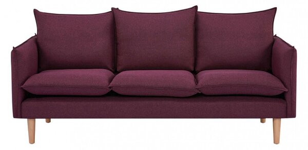 Divano 3 Posti Florin 188x84x51 h cm in Tessuto Viola