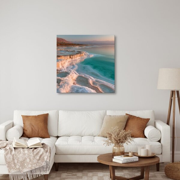 Quadro su tela – Luce del mattino sulla costa salata