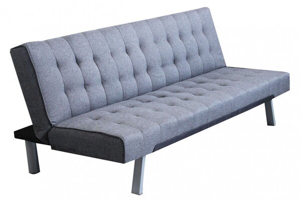 Divano Letto Barry 178x80x71 cm in Tessuto Grigio scuro