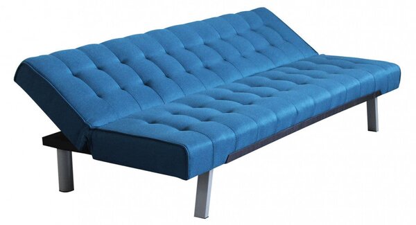 Divano Letto Barry 178x80x71 cm in Tessuto Blu melange