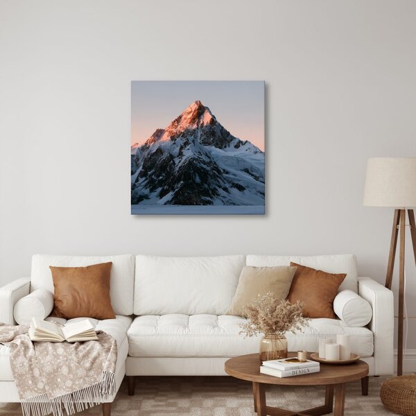 Quadro su tela – Vetta alpina silenziosa al tramonto