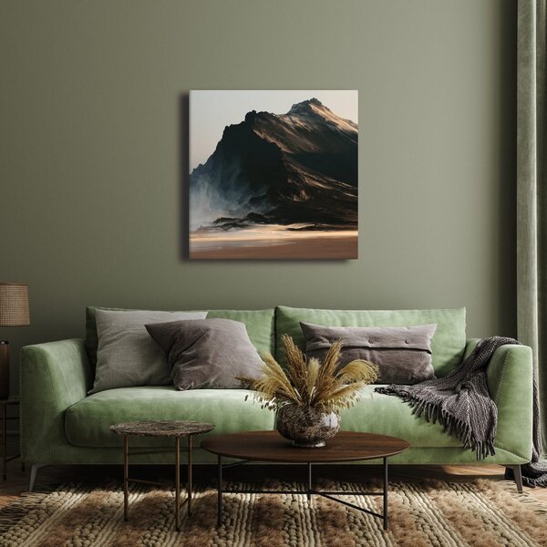Quadro su tela – Montagna drammatica nella luce del mattino