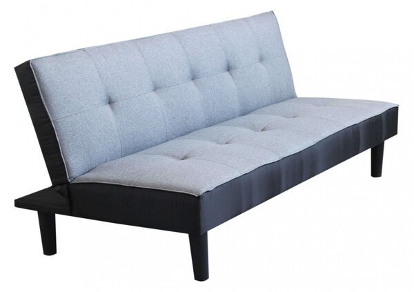 Divano Letto Alvin 180x86x78 cm in Tessuto Grigio