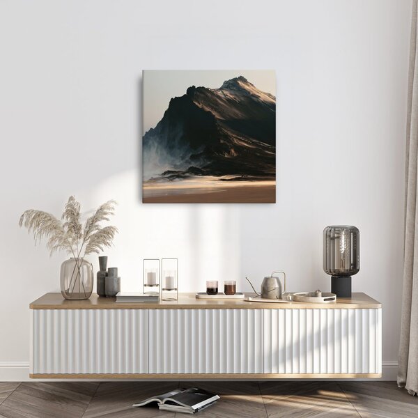 Quadro su tela – Montagna drammatica nella luce del mattino