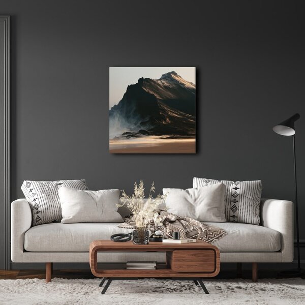 Quadro su tela – Montagna drammatica nella luce del mattino