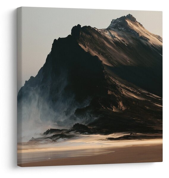 Quadro su tela – Montagna drammatica nella luce del mattino