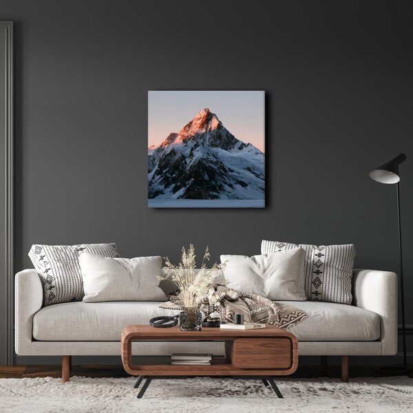 Quadro su tela – Vetta alpina silenziosa al tramonto