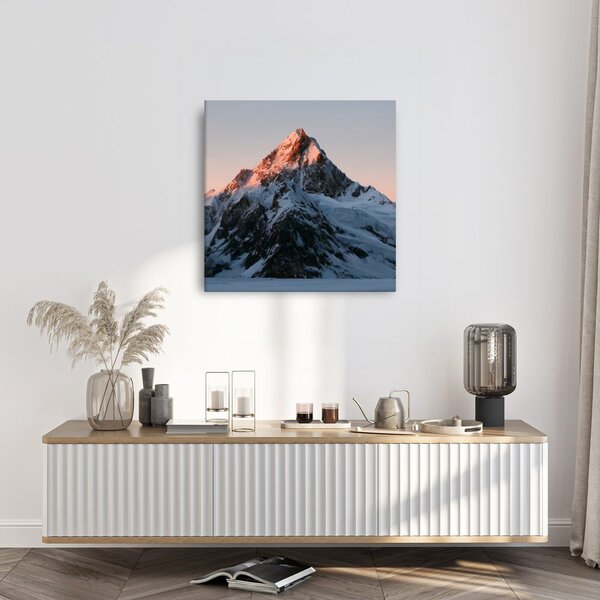 Quadro su tela – Vetta alpina silenziosa al tramonto