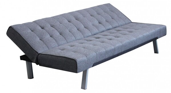 Divano Letto Barry 178x80x71 cm in Tessuto Grigio scuro