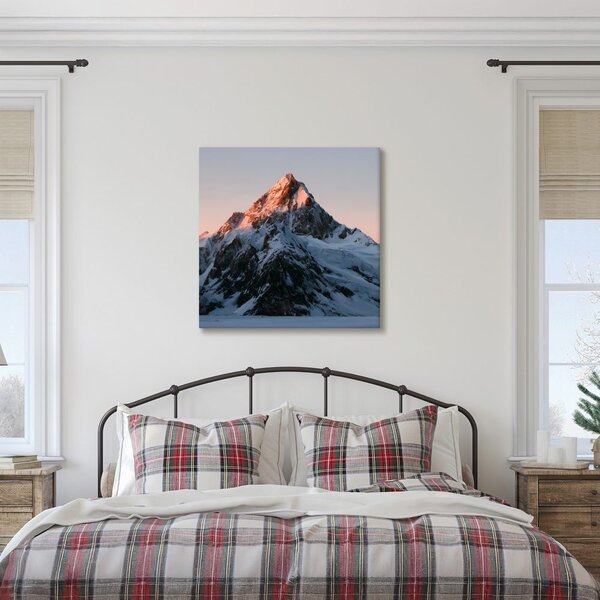 Quadro su tela – Vetta alpina silenziosa al tramonto