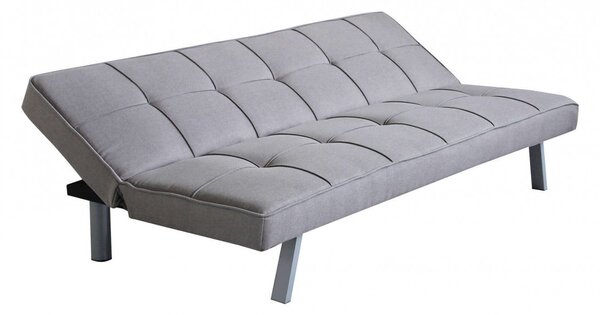 Divano Letto Aaron 178x80x71 cm in Tessuto Grigio